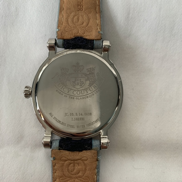 Juicy Couture Blue Leather and Velour Watch - Picture 5 of 7